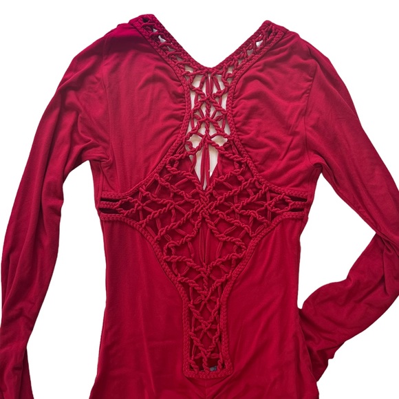 Sky Feray Long Sleeve Macramè Dress - Picture 4 of 7